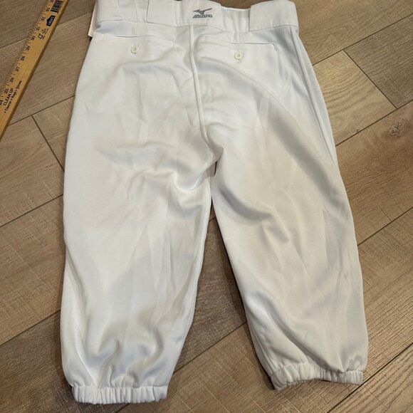 MIZUNO MVP SHORT PANT WHITE NEW MEDIUM BASEBALL SOFTBALL - Picture 7 of 7